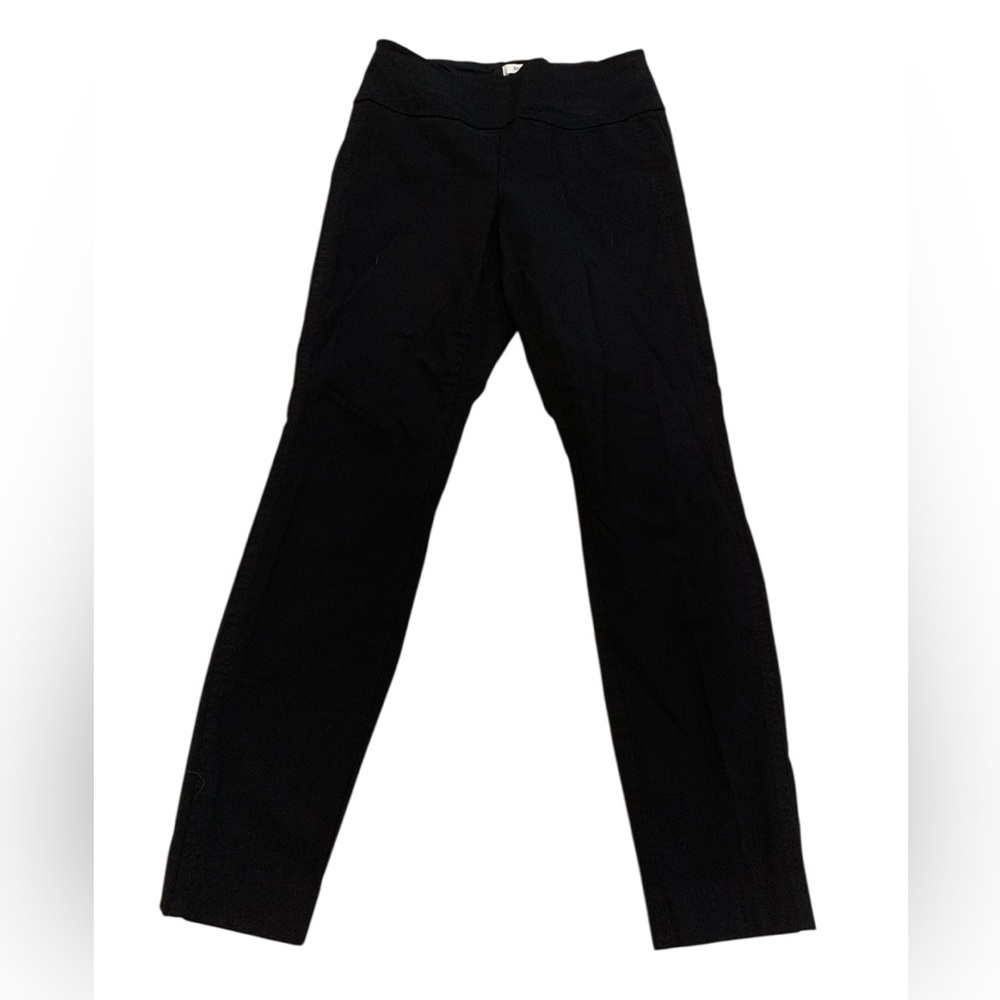 Ricki's Black Pull-On Ankle Pants S/P Small Petite Stretch Work Trousers